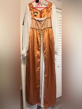 Adult Women’s Golden Maiden Costume & Headpiece Large (10-12)
